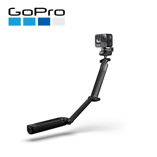 GOPRO 3-way三向摄像机手柄相机支架 三脚架自拍杆神器 hero8/9运动相机配件 原装三向自拍杆 商品图0