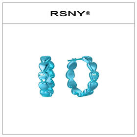 RSNY city heart 城市爱心耳环#1731