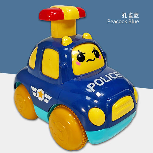 Z906 按压卡通小汽车 白色/红色/蓝色（颜色款式随机发货） 商品图2