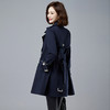 纯色风衣韩版中长款感英伦风休闲小个子大衣HR-WM89069 商品缩略图2