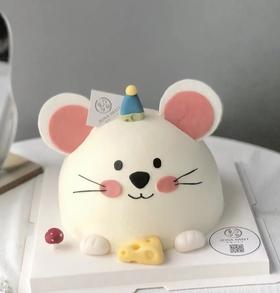 【臻品系列】----半翻糖加高胚立体【可爱鼠】