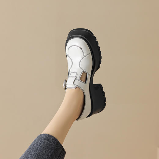 春季新款，里外全皮厚底单鞋HCY-3362 商品图12