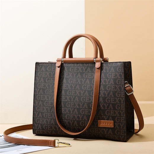 新款女包通勤时尚大气复古大容量托特包MM-10058GXY 商品图5