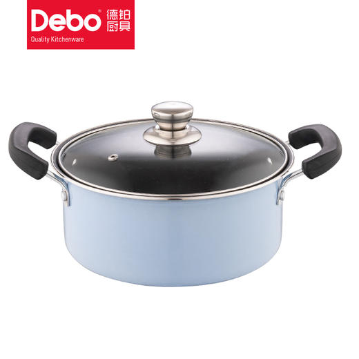 Debo德铂特比特炒锅不粘锅燃气灶专用三件套炒菜锅汤锅奶锅套装 商品图3