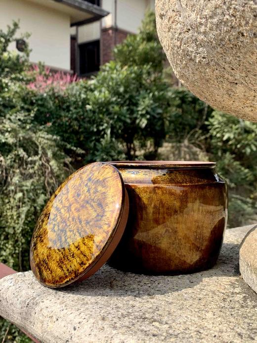 三希堂 流霞系列 流金大漆茶罐 商品图2