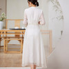 KDS-8845春夏新款女装优雅天丝绣花修身茶艺服连衣裙改良汉服 商品缩略图3