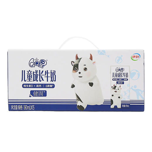 伊利QQ星儿童成长牛奶190ml（健固） *1提（6907992510354） 商品图0