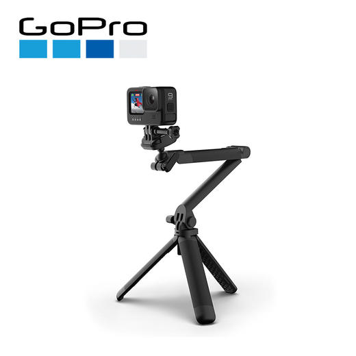 GOPRO 3-way三向摄像机手柄相机支架 三脚架自拍杆神器 hero8/9运动相机配件 原装三向自拍杆 商品图2