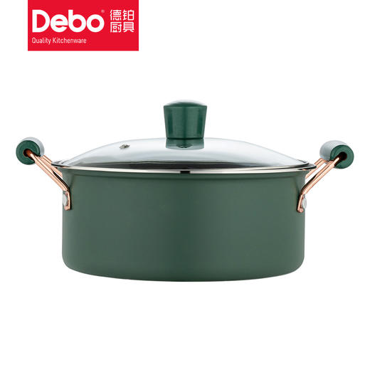 Debo德铂斯塔克厨具套装家用不粘锅锅具三件套厨房煎锅炒锅汤锅组合 商品图9