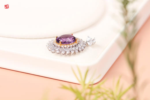 紫水晶吊坠【清羽】，925银镶 商品图2