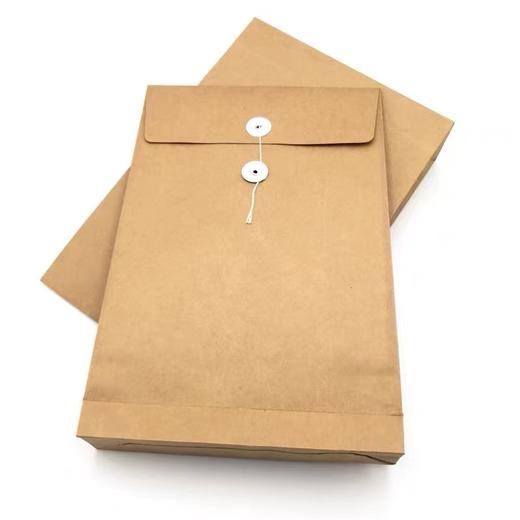 空白档案袋 加大加厚背宽文件袋 牛皮纸资料袋 无酸纸档案袋  A4资料袋 300g进口无酸牛皮纸文件收纳1个 商品图2