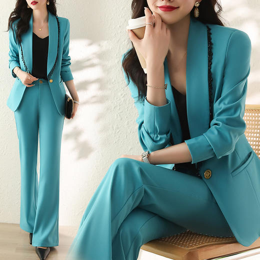 春装收腰显瘦时尚大方气质简约显瘦两件套裤HR-WH25699 商品图7