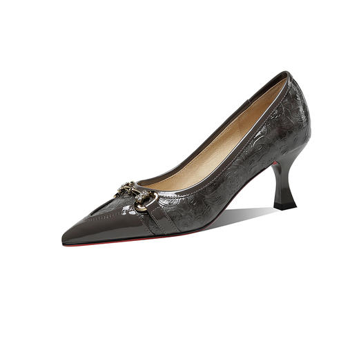 优雅性感，超纤皮细跟尖头小皮鞋GLS551 商品图5