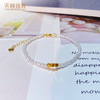 足金999小方糖金珠戒指吊坠黄金方珠手链（免费配珍珠或编绳） 商品缩略图1