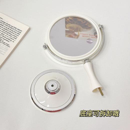 【ins复古双面镜！可旋转】360度旋转6寸梳妆镜公主镜子桌面3倍放大台式双面化妆镜 商品图3