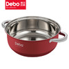 Debo德铂杰拉德不锈钢汤锅燃气电磁炉通用家用4L新款火锅双耳大 商品缩略图7