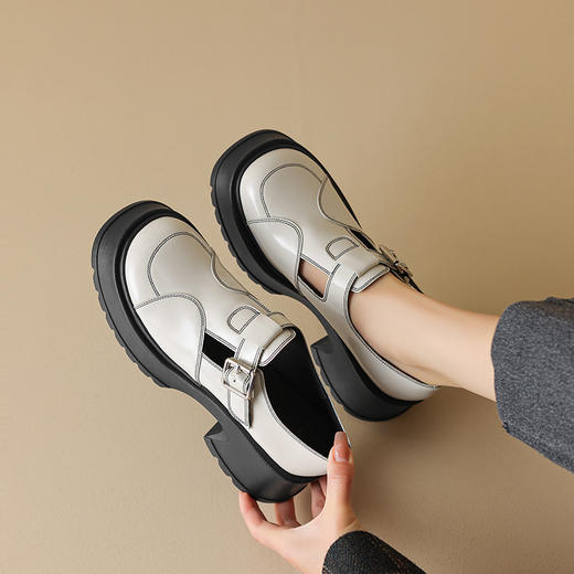 春季新款，里外全皮厚底单鞋HCY-3362 商品图10