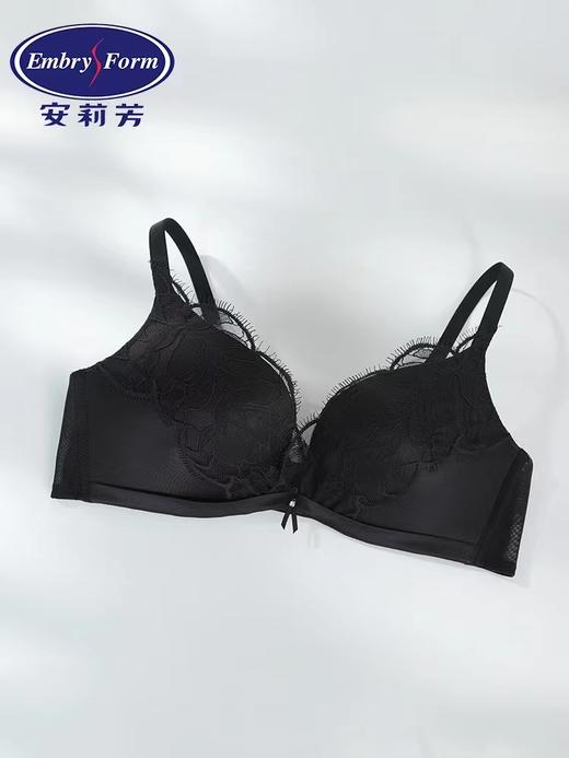 【舒挺杯】安莉芳蕾丝无钢圈文胸女厚杯小胸显大聚拢内衣EB00580 商品图0
