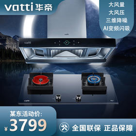 华帝（VATTI）抽油烟三腔变频旷世S8欧式家用吸油烟*灶具套装 24风量一键自清洁i11208+62B(天然气）