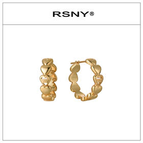 RSNY city heart 城市爱心耳环#1731