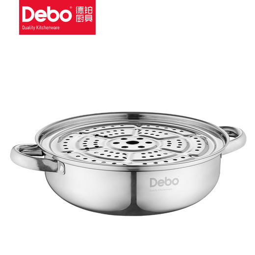 Debo德铂柏林公爵蒸锅汤锅不锈钢多用锅26cm燃气电磁炉通用DEP-04 商品图7