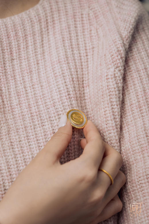 三生石红宝石十二星座贝壳版胸针吊坠袖扣 商品图9