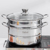 Debo德铂希贝尔蒸锅不锈钢家用蒸笼多功能大容量煮炖蒸汽电磁炉锅 商品缩略图0