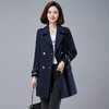 纯色风衣韩版中长款感英伦风休闲小个子大衣HR-WM89069 商品缩略图0