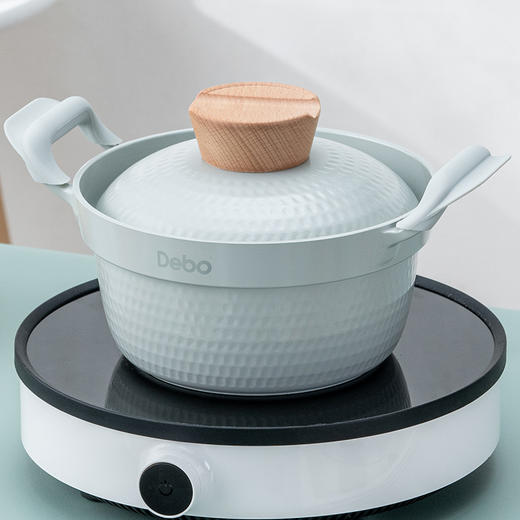 Debo德铂弗格森铝合金泡面锅1.5L不粘锅学生宿舍小锅家用煮面一人食汤锅 商品图2