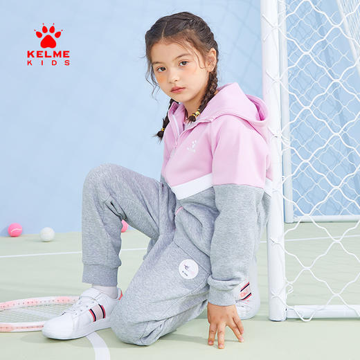 kelme卡尔美童装 儿童针织外套男女秋冬新款中大童防风风衣 商品图3