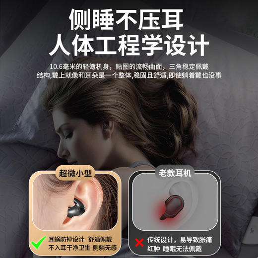 入耳不伤耳蓝牙睡眠耳机｜隐形睡眠，无佩戴感 商品图1