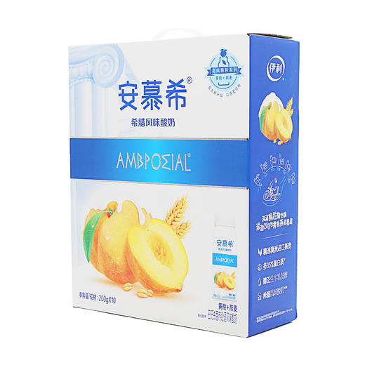 伊利安慕希高端颗粒黄桃燕麦味200g*10 *1提（6907992513829） 商品图1