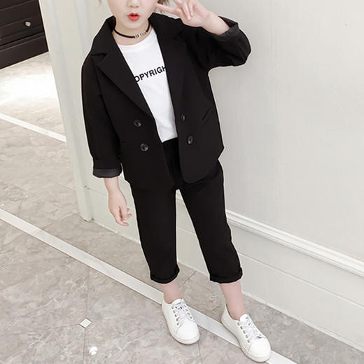 裁缝学苑TQ83 童装纸样儿童西装服装春款两件套上衣裤子衣服样板 商品图4