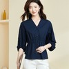 MOMMY KIKO v领灯笼袖衬衫女夏季法式别致娃娃衫洋气收腰显瘦小衫上衣 商品缩略图1
