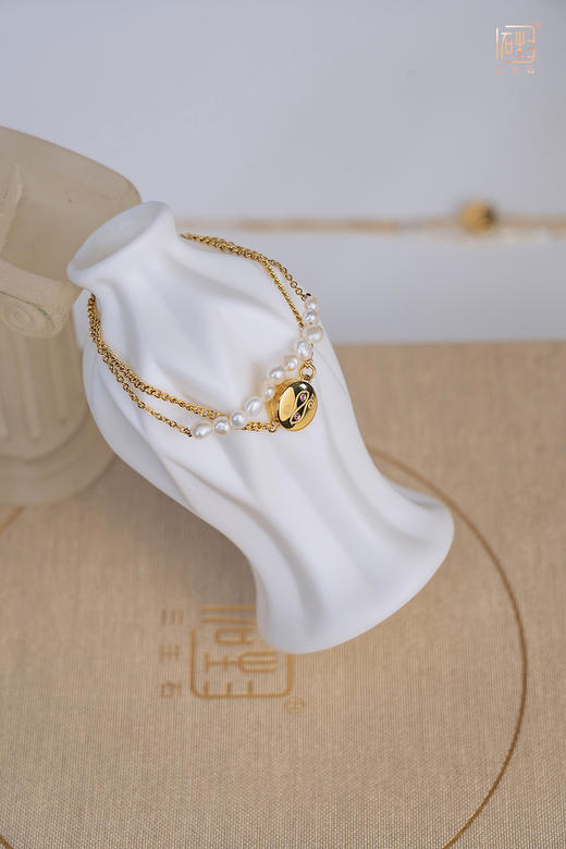 三生石 十二星座香氛巴洛克珍珠手链 商品图0