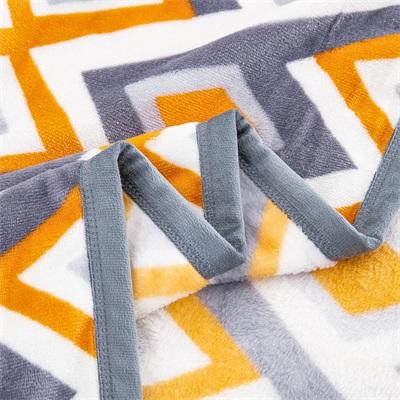 恒源祥床单-婴肤绒二用床单。毯系列菱形格调12HM-LR1520-01 商品图3