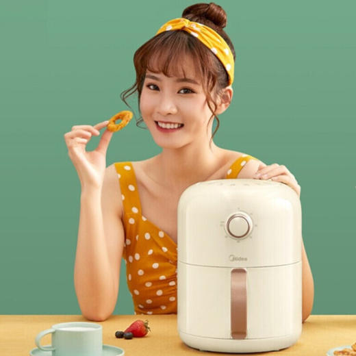 美的（Midea） 空气炸锅3升家用大功率大容量 无油低脂电炸锅不沾易清洗煎炸锅薯条机 AKZ3001（线下同款） 商品图7