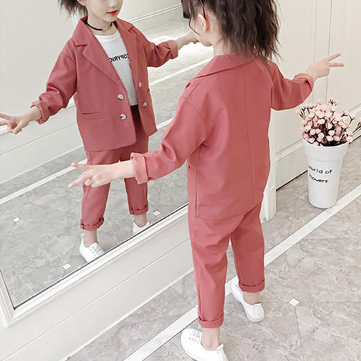 裁缝学苑TQ83 童装纸样儿童西装服装春款两件套上衣裤子衣服样板 商品图1