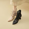 春季新款，时尚系带款网纱拼接运动底尖头高跟短靴CZ-CZ375 商品缩略图7