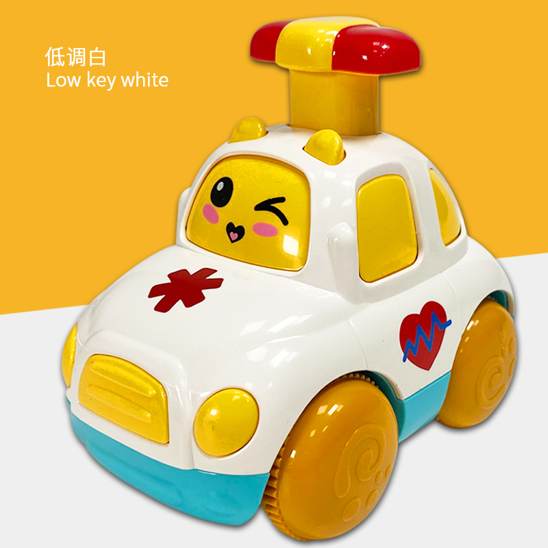 Z906 按压卡通小汽车 白色/红色/蓝色（颜色款式随机发货）
