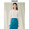 VIMAGE纬漫纪春季季新品圆领简约大方小上衣V1913547 商品缩略图0