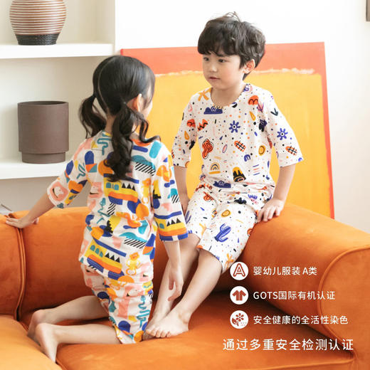 【七分袖套装】韩国moimoi春夏丝麻棉 睡衣 商品图4