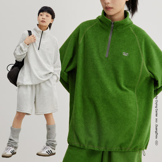 CryingCenter 三色毛巾布户外运动拉链polo卫衣   哭喊中心 商品图3