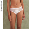 HSIA遐中腰平角优质乔其复古拼接网纱轻薄贴肤透气纯棉裆内裤女 商品缩略图0
