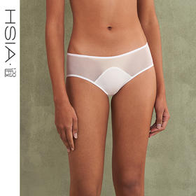 HSIA遐中腰平角优质乔其复古拼接网纱轻薄贴肤透气纯棉裆内裤女