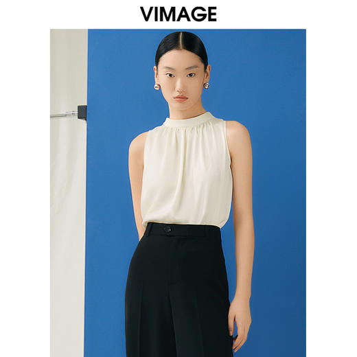 VIMAGE纬漫纪夏季新款时尚百搭纯色小上衣V1913546 商品图0