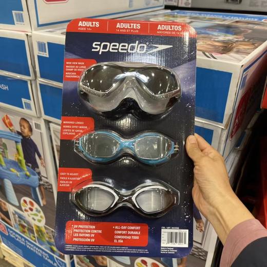 Speedo14岁以上成人泳镜。美国采购，无中文标签，介意慎拍!  A 商品图0