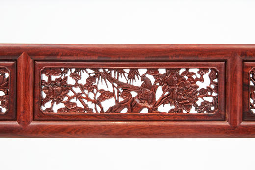 红桥红  家具严选  缅甸花梨(大果紫檀）  【193 双月洞 花鸟清式 架子床】 商品图6