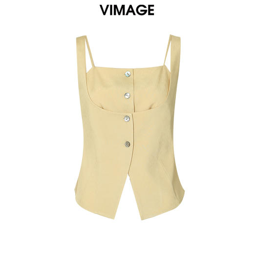 VIMAGE纬漫纪夏季新款百搭显瘦设计感小众小上衣V1913544 商品图6