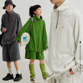 CryingCenter 三色毛巾布户外运动拉链polo卫衣   哭喊中心